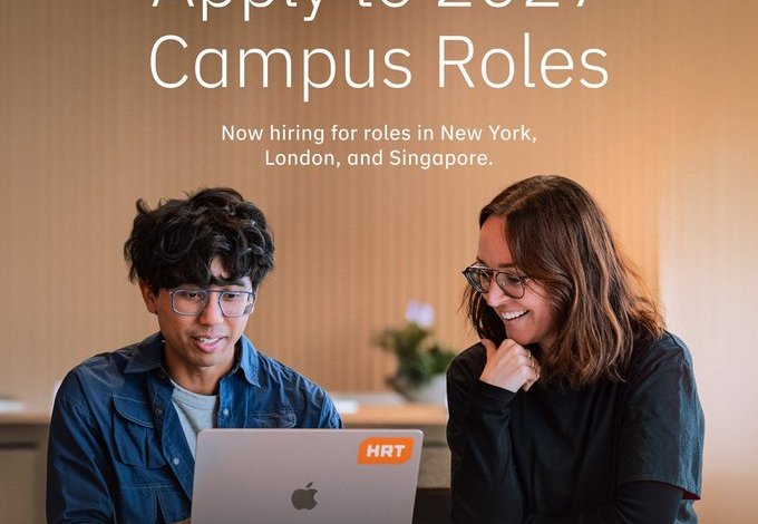 Hudson River Trading 2027 Internships & Graduate Roles