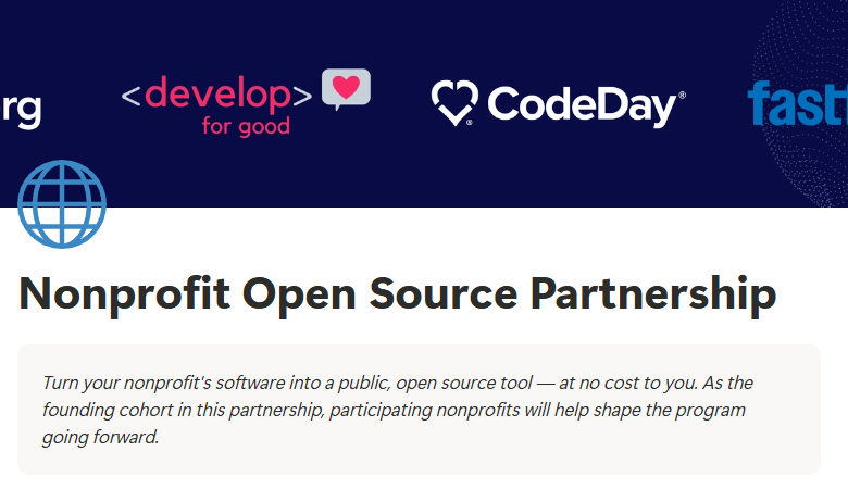 Nonprofit Open Source Partnership : Support Technique