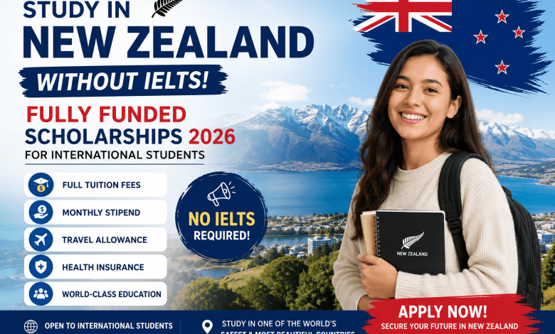 Bourses d’études en Nouvelle-Zélande sans IELTS 2026