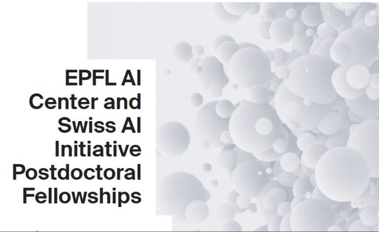 Postdoctorat en Intelligence Artificielle – Bourse EPFL