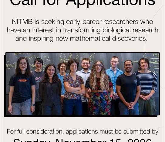 Programme Post-Doctoral en Biologie Mathématique : Bourse