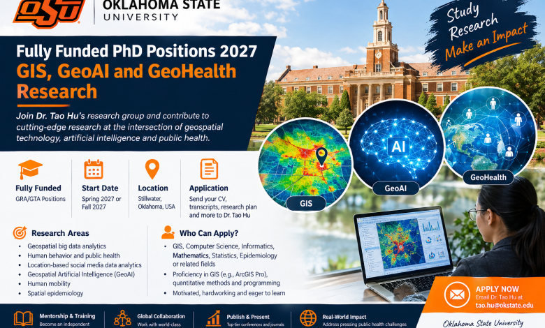 PhD GIS GeoAI & GeoHealth Oklahoma State Univ