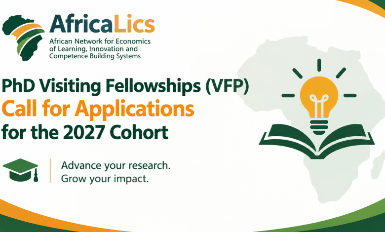 AfricaLics PhD Visiting Fellowship 2027 en Afrique du Sud