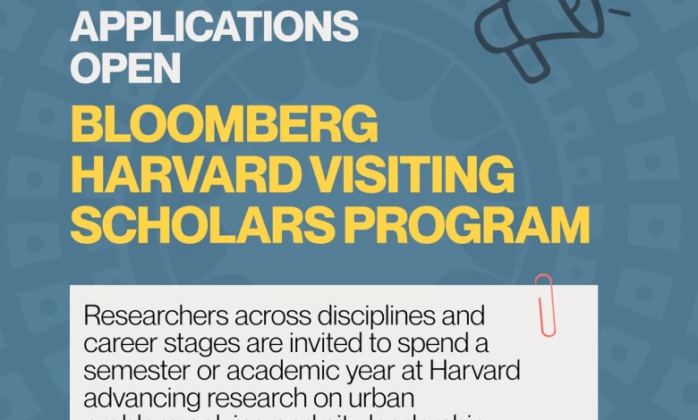 Bloomberg Harvard Visiting Scholars Program 2027