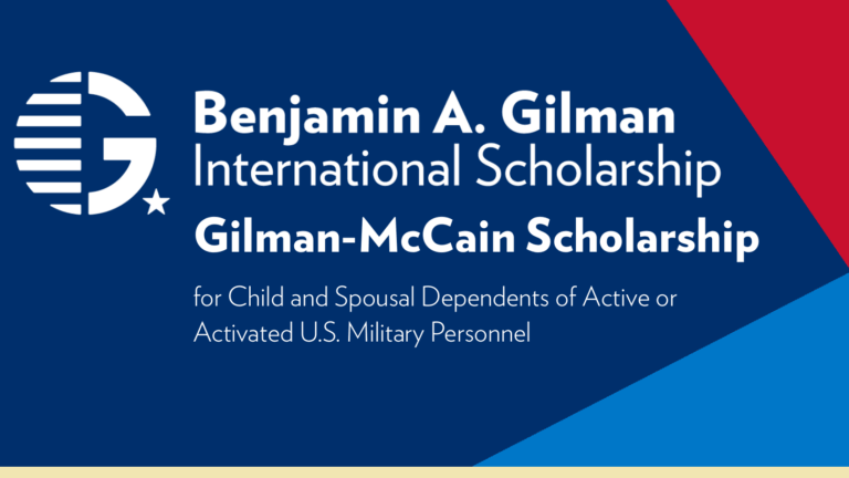Bourse Gilman-McCain Automne 2026 (États-Unis)