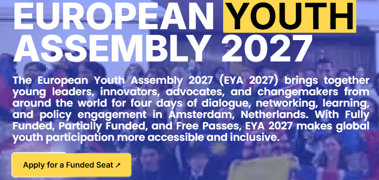 European Youth Assembly 2027 Amsterdam