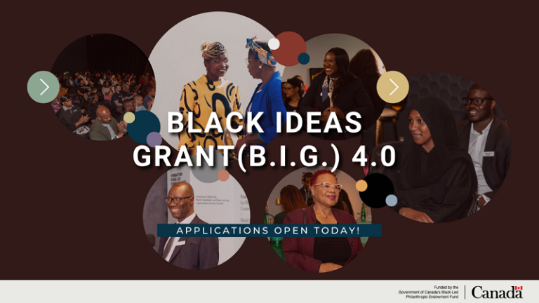Black Ideas Grant (B.I.G.) 4.0 : Subventions 2026
