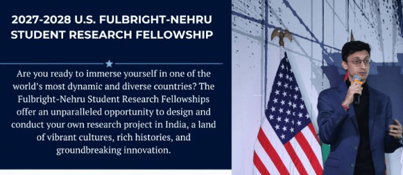 Bourse Fulbright-Nehru Recherche Inde 2027-2028