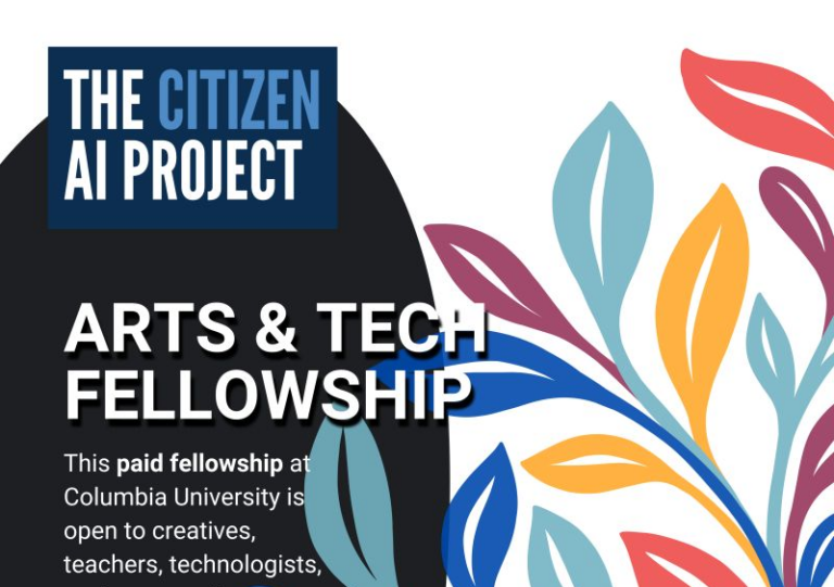 Citizen AI Arts & Technology Fellowship 2026-2027