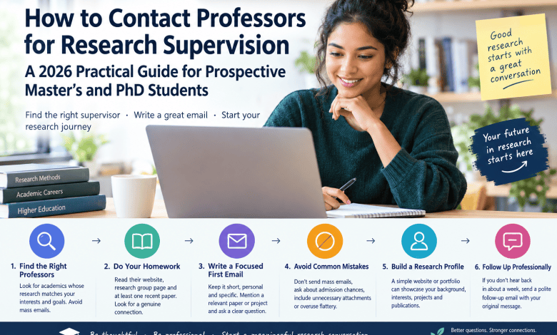 Guide 2026 : Contacter des professeurs pour un master ou un