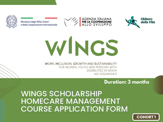 Bourse WINGS Homecare Management 2026 pour Femmes Kenya