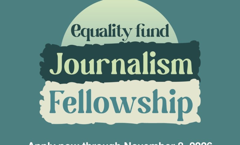 Bourse de journalisme Equality Fund 2027