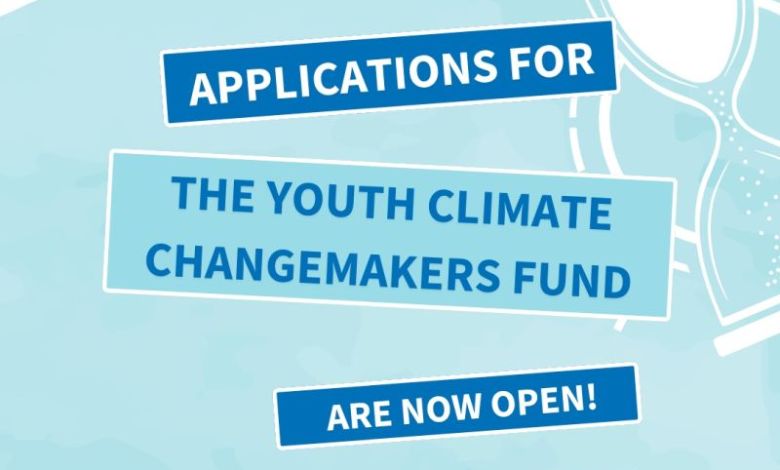 Youth Climate Changemakers Fund 2026: Grants to €1,000