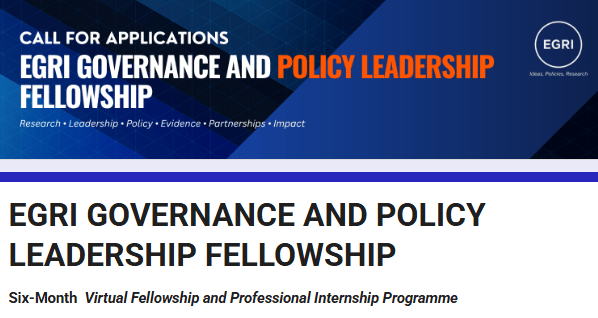 EGRI Governance and Policy Leadership Fellowship 2026