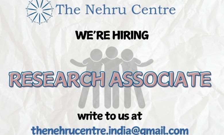 Recrutement 4 Research Associates – New Delhi & Hyderabad