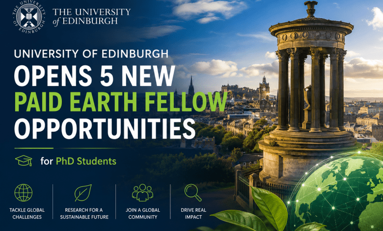 Rejoignez l’Université d’Edinburgh : 5 Postes de Doctorant