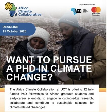 Bourse de Doctorat Climat et Développement 2027 en Afrique
