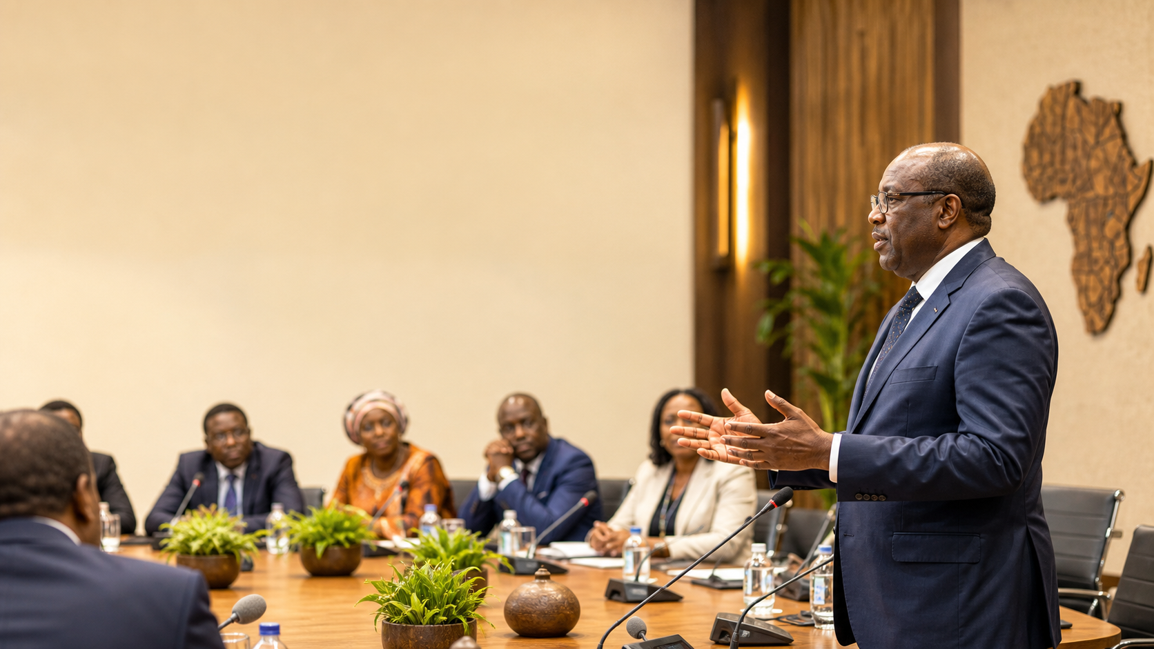 Actualité Commission économique des Nations Unies pour l’Afrique : illustration éditoriale liée à Claver Gatete ouvre la revue ministérielle régionale africaine à mi‑parcours du Programme d’action de Doha (DPoA) — 8 sept