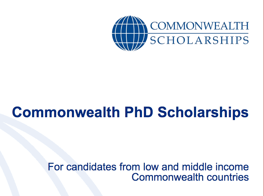 Bourse de Doctorat Commonwealth : Financez votre thèse au