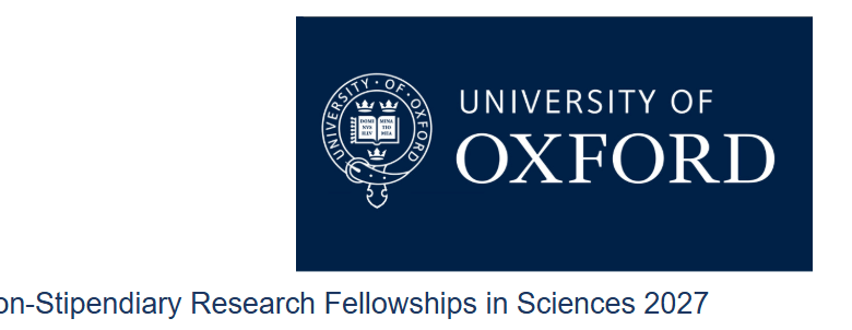 12 Research Fellowships in Sciences – University of Oxford