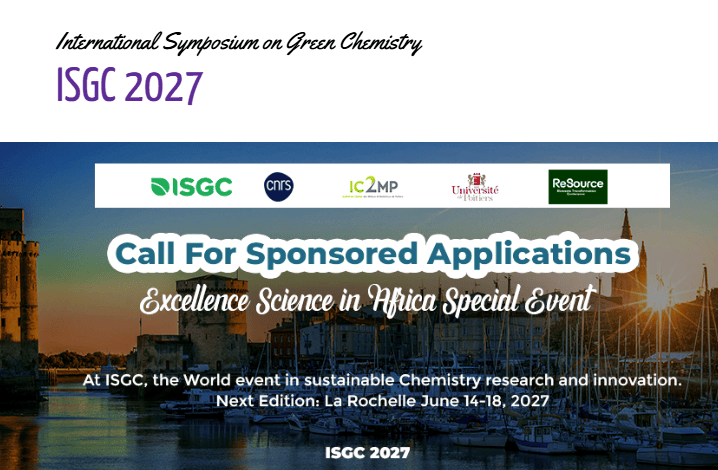Bourse ISGC 2027 Chercheurs Africains Chimie Verte – 9 octobre 2026