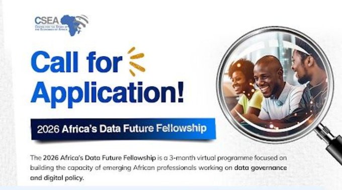 2026 Africa’s Data Future Fellowship – CSEA – 20 octobre 2026
