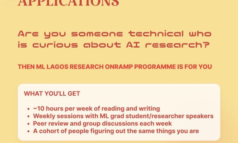ML Lagos AI Research Onramp: 8-Week Programme