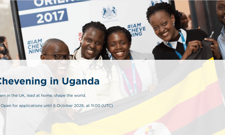 Bourses Chevening 2027-2028 pour professionnels en Ouganda – 31 octobre 2026