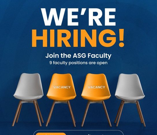 Recrutement Enseignants et Professeurs ASG Afrique – 27 octobre 2026