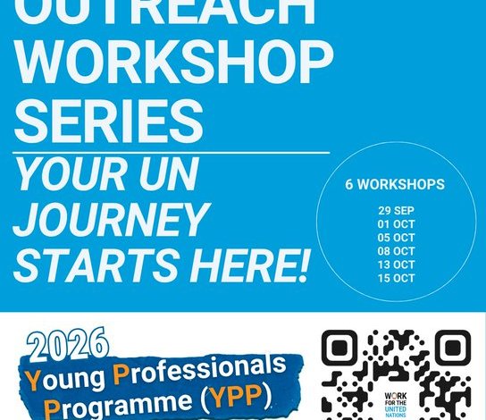 Ateliers d’information ONU YPP 2026 : Inscription