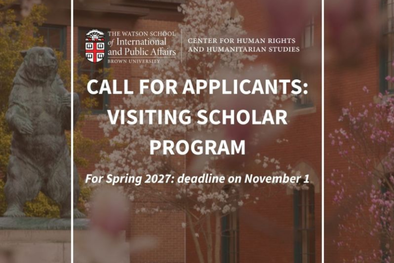 CHRHS Visiting Scholar Program Spring 2027