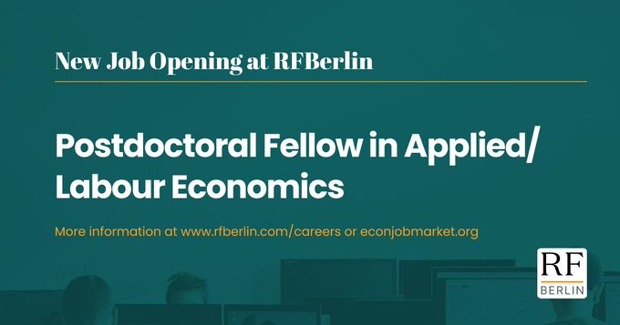 RFBerlin Postdoctoral Fellow in Economics 2026