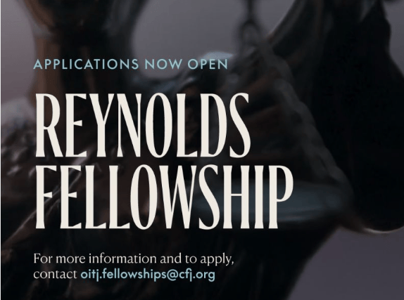 Reynolds Fellowship Oxford 2026 : IA et Justice
