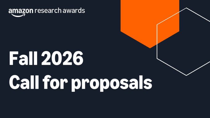 Amazon Research Awards Fall 2026 : Appel à projets
