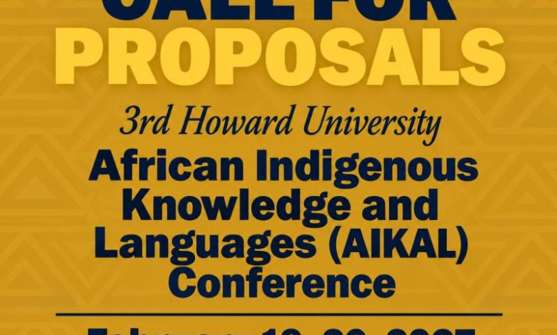 Conférence Howard University 2027 : Savoirs et Langues