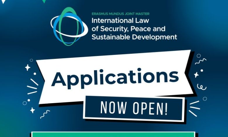 Master Erasmus Mundus Droit International 2027-2029