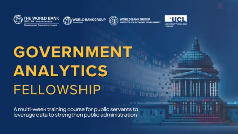 World Bank Group Government Analytics Fellowship 2027 – 12 octobre 2026
