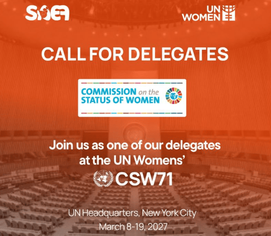 Délégation SAEF CSW71 ONU : Droits des femmes et égalité – 11 octobre 2026