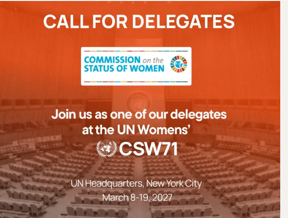 Délégation SAEF : CSW71 ONU à New York – Mars 2027 – 15 octobre 2026