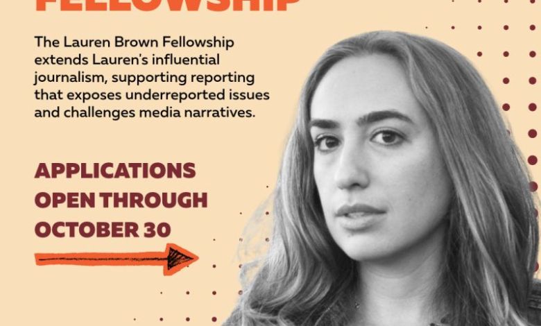 Bourse Lauren Brown 2026 pour femmes journalistes – 15 octobre 2026