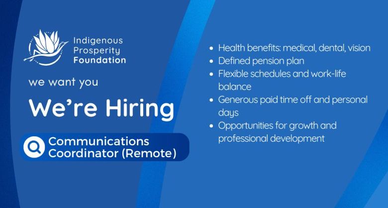 Communications Coordinator (Remote) – 16 octobre 2026