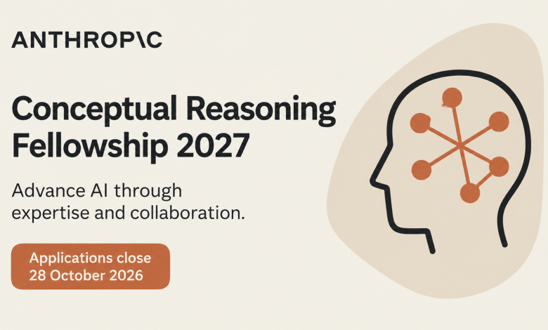 Bourse de Recherche IA Anthropic – Conceptual Reasoning – 18 octobre 2026