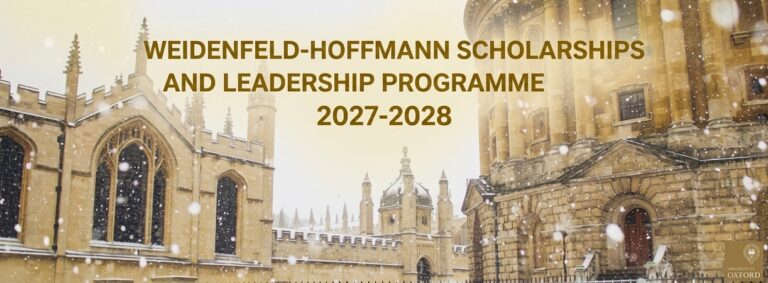 Bourse Weidenfeld-Hoffmann Oxford 2027-2028 – 28 octobre 2026