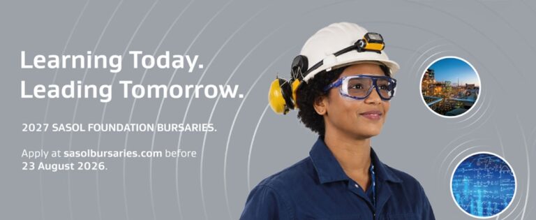 Programme de Bourses Sasol Foundation 2027 – 22 octobre 2026