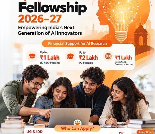 Bourse IndiaAI Fellowship 2026-2027 : Financement en IA – 18 octobre 2026
