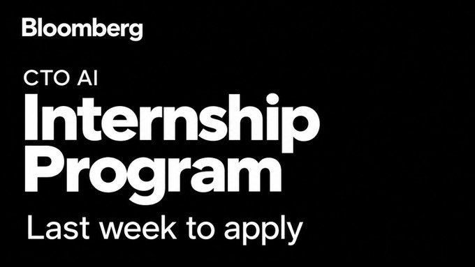 Stage Recherche IA Bloomberg CTO 2027 – 18 octobre 2026