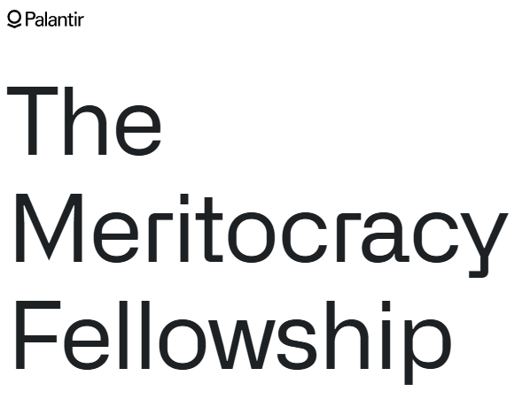 Palantir Meritocracy Fellowship 2026: Programme Software – 19 octobre 2026