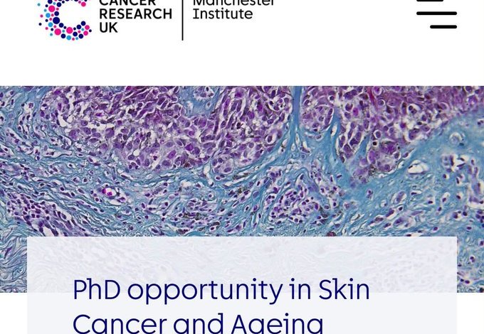 PhD Studentship Skin Cancer & Ageing 2027 – 19 octobre 2026