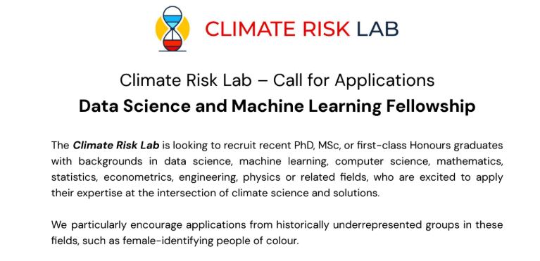 Data Science & Machine Learning Fellowship 2027 Cape Town – 19 octobre 2026
