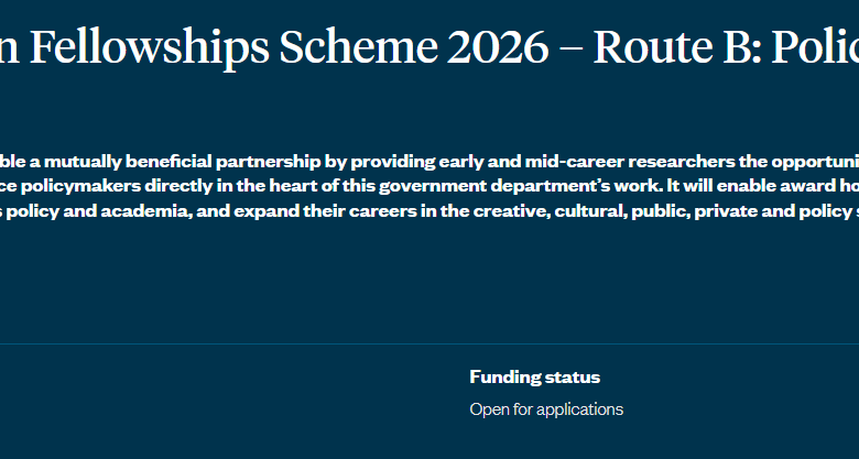 Bourse Innovation British Academy 2026 : £120k pour Chercheu – 21 octobre 2026
